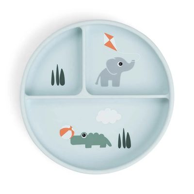 DONE BY DEER Deer Stick Stay Compartment Playground Plate 餐盤組 正品代購
