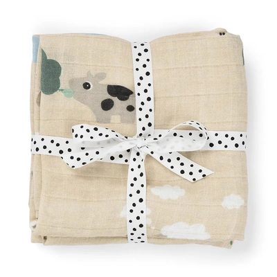 DONE BY DEER Deer Tiny Farm Gauze 睡眠寢具 2件組 正品代購