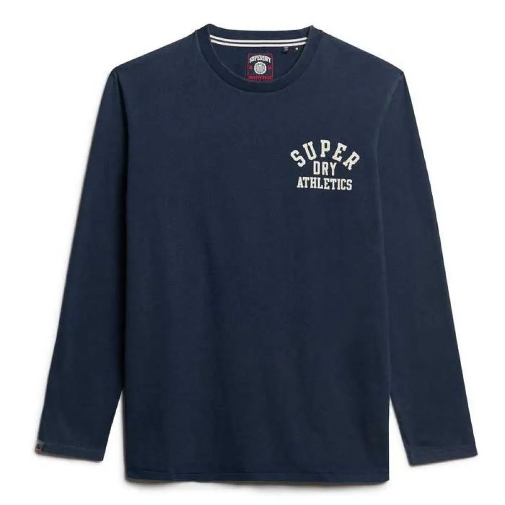 SUPERDRY Athletic Ess Long Sl T恤 石洗棉 寬鬆版型 正品歐洲代購 [141662944]