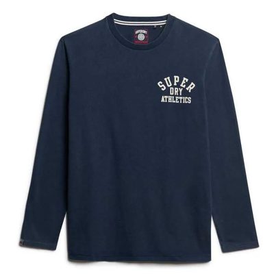 SUPERDRY Athletic Ess Long Sl T恤 石洗棉 寬鬆版型 正品歐洲代購 [141662944]