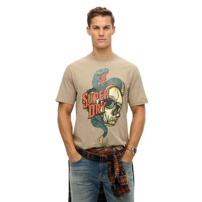 SUPERDRY Biker Rock Graphic L T恤 寬鬆 仿舊 正品歐洲代購 [141662972]