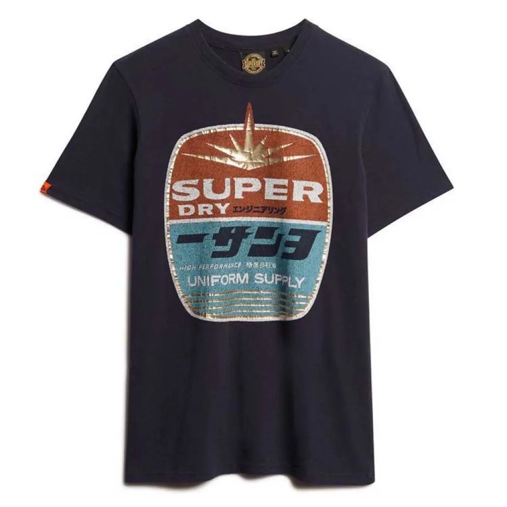 SUPERDRY Gasoline Graphic Rel T恤 耐磨 透氣 寬鬆 正品歐洲代購 [141663261]