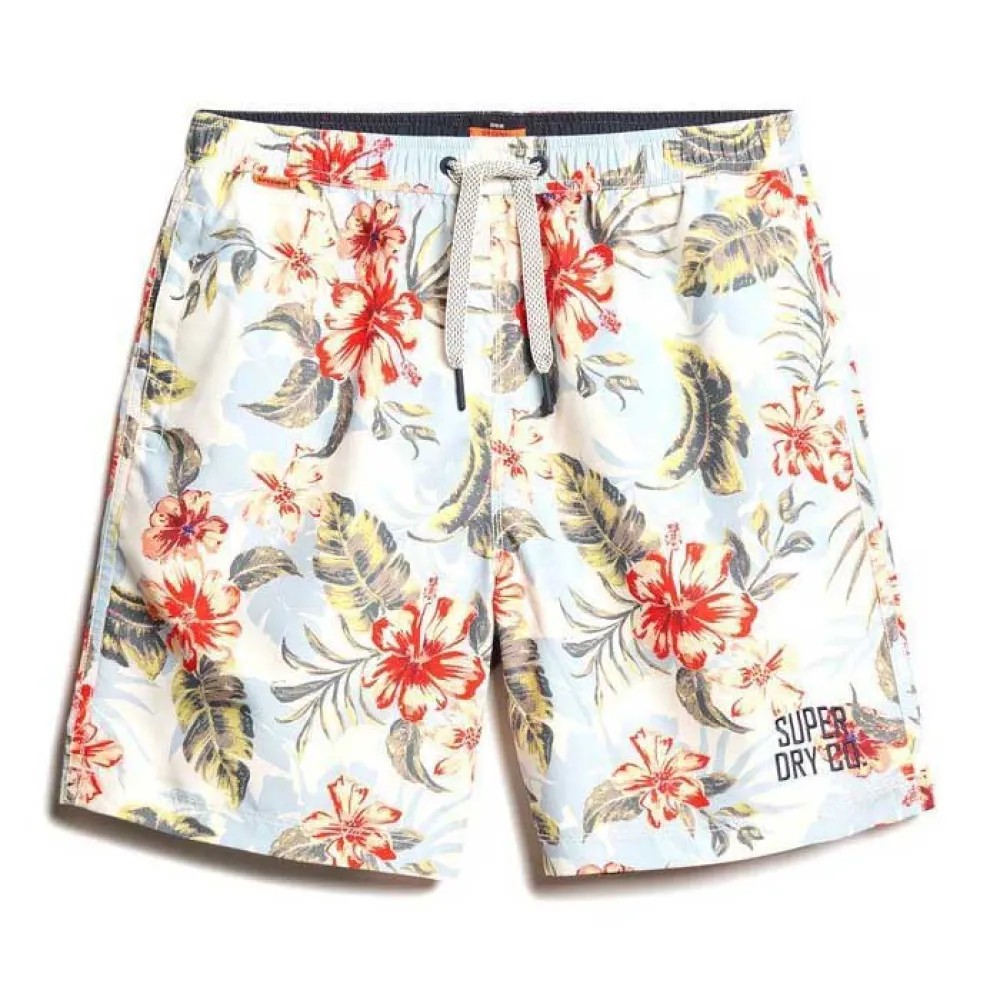SUPERDRY Hawaiian Print 16 Sw 短褲 熱帶印花 快乾 正品歐洲代購 [141663271]