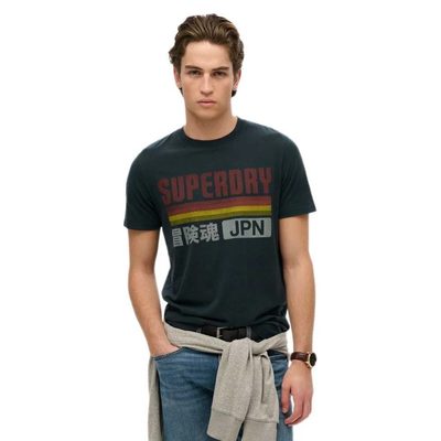 SUPERDRY Japan Stripe Relaxed T恤 復古 寬鬆 正品歐洲代購 [141663310]