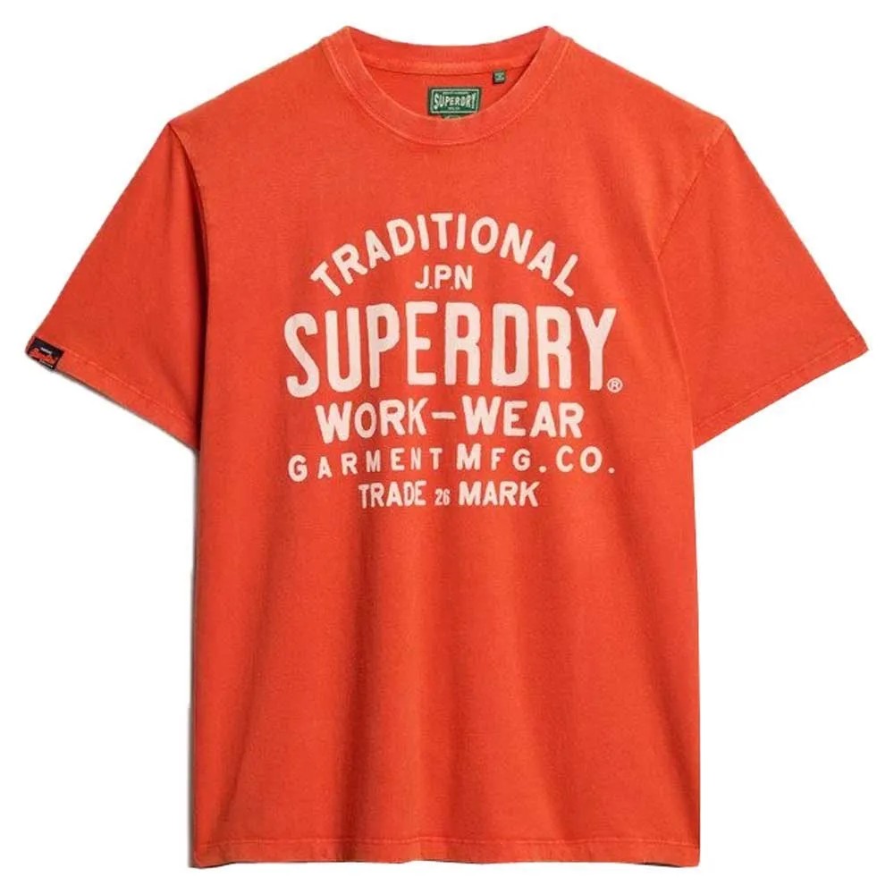 SUPERDRY Machined Goods Workw T恤 耐磨 寬鬆版型 正品歐洲代購 [141663393]
