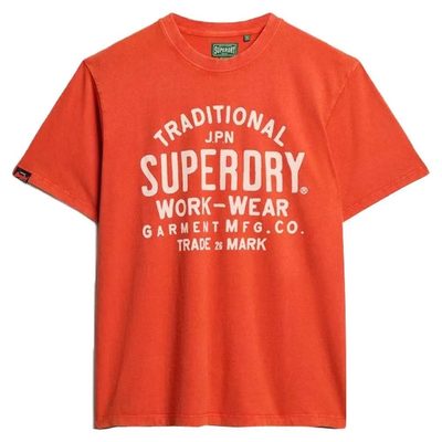 SUPERDRY Machined Goods Workw T恤 耐磨 寬鬆版型 正品歐洲代購 [141663393]