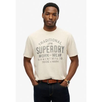 SUPERDRY Machined Goods Workw T恤 耐磨 寬鬆版型 正品歐洲代購 [141663398]