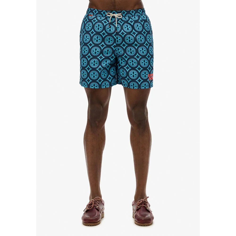 SUPERDRY Tile Print 16 Swimmi 短褲 滿版印花 快乾 正品歐洲代購 [141663656]