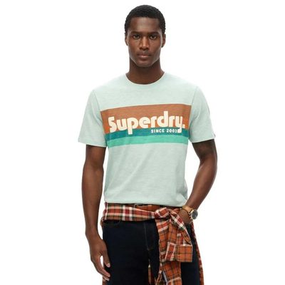 SUPERDRY Terrain Logo Stripe T恤 透氣 寬鬆 正品歐洲代購 [141663661]