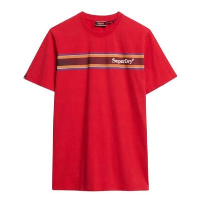 SUPERDRY Venue Logo Stripe Re T恤 復古運動 正品歐洲代購 [141663697]