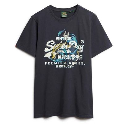SUPERDRY Vl Tokyo Relaxed Fit T恤 寬鬆版 仿舊裂紋 正品歐洲代購 [141663817]