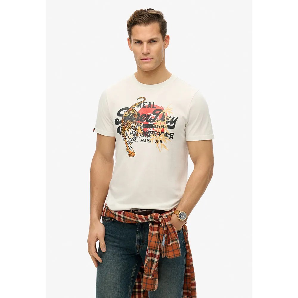 SUPERDRY Vl Tokyo Relaxed Fit T恤 仿舊裂紋 正品歐洲代購 [141663818]