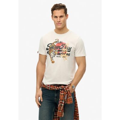 SUPERDRY Vl Tokyo Relaxed Fit T恤 仿舊裂紋 正品歐洲代購 [141663818]