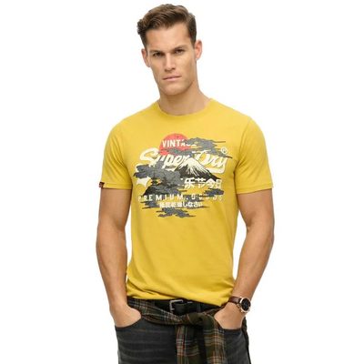 SUPERDRY Vl Tokyo Relaxed Fit T恤 仿舊裂紋 正品歐洲代購 [141663826]