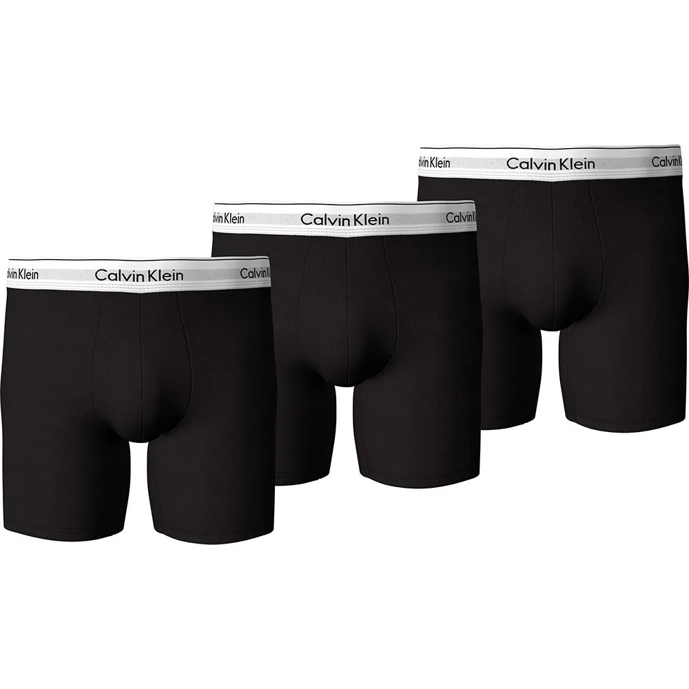CALVIN 3件組 Klein 四角褲 棉質彈性 無縫腰帶 男內褲 平口褲 正品歐洲代購 [141679721]