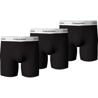 CALVIN 3件組 Klein 四角褲 棉質彈性 無縫腰帶 男內褲 平口褲 正品歐洲代購 [141679721]