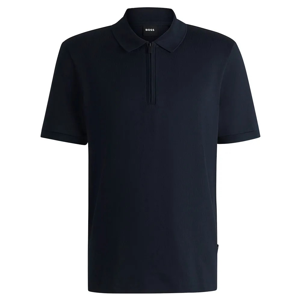 BOSS Paras Short Sleeve POLO衫 舒適 拉鍊設計 正品歐洲代購 [141686677]