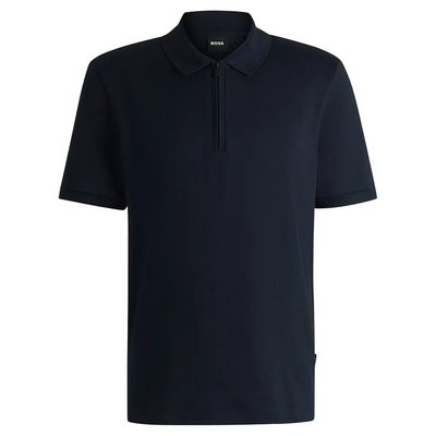 BOSS Paras Short Sleeve POLO衫 舒適 拉鍊設計 正品歐洲代購 [141686677]