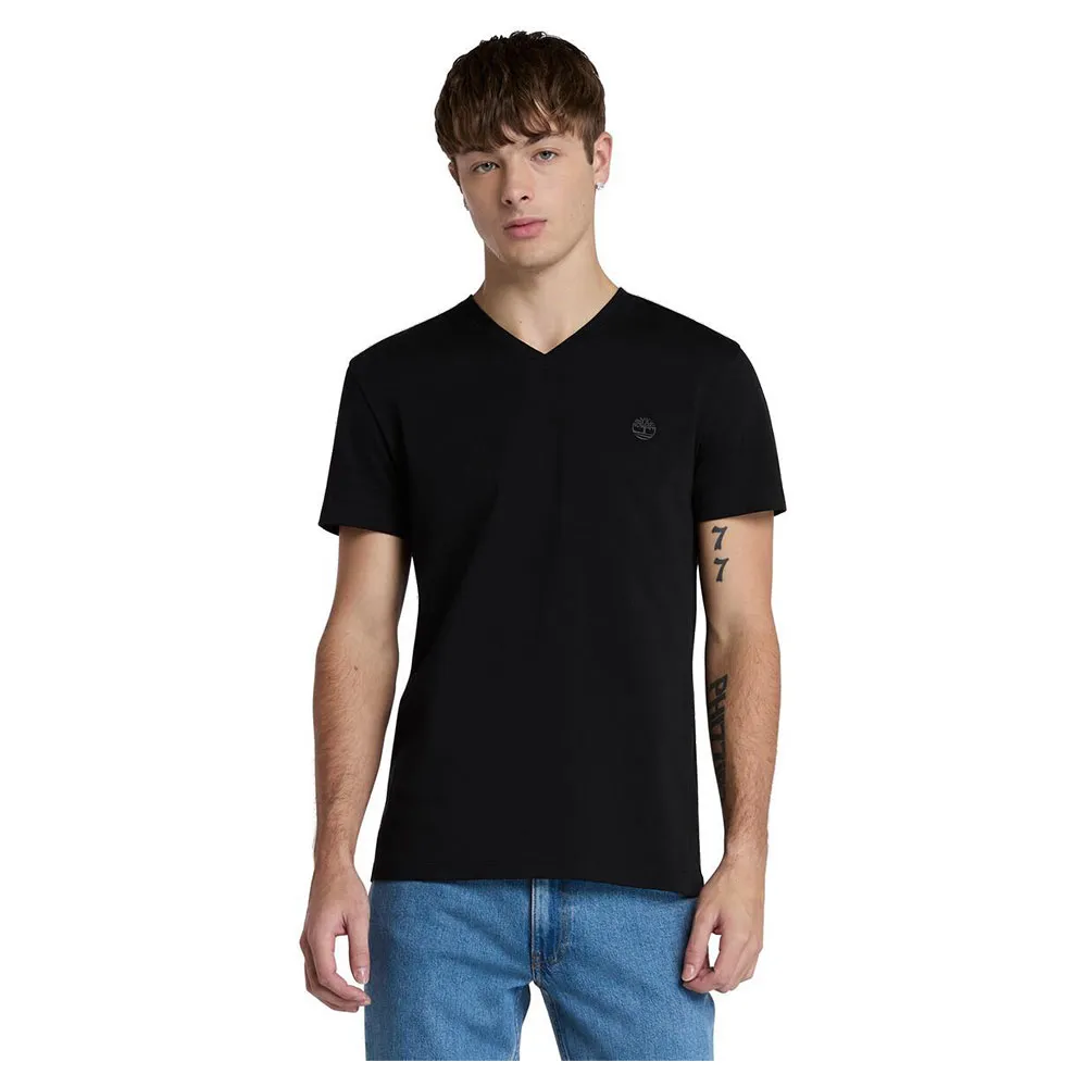 TIMBERLAND Dunstan River V Neck Short Sleeve T Shirt T恤 修身 刺繡Logo 正品代購