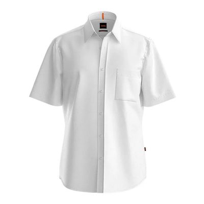 BOSS Short Sleeve Shirt 耐磨 純棉 男款 正品歐洲代購 [141694119]