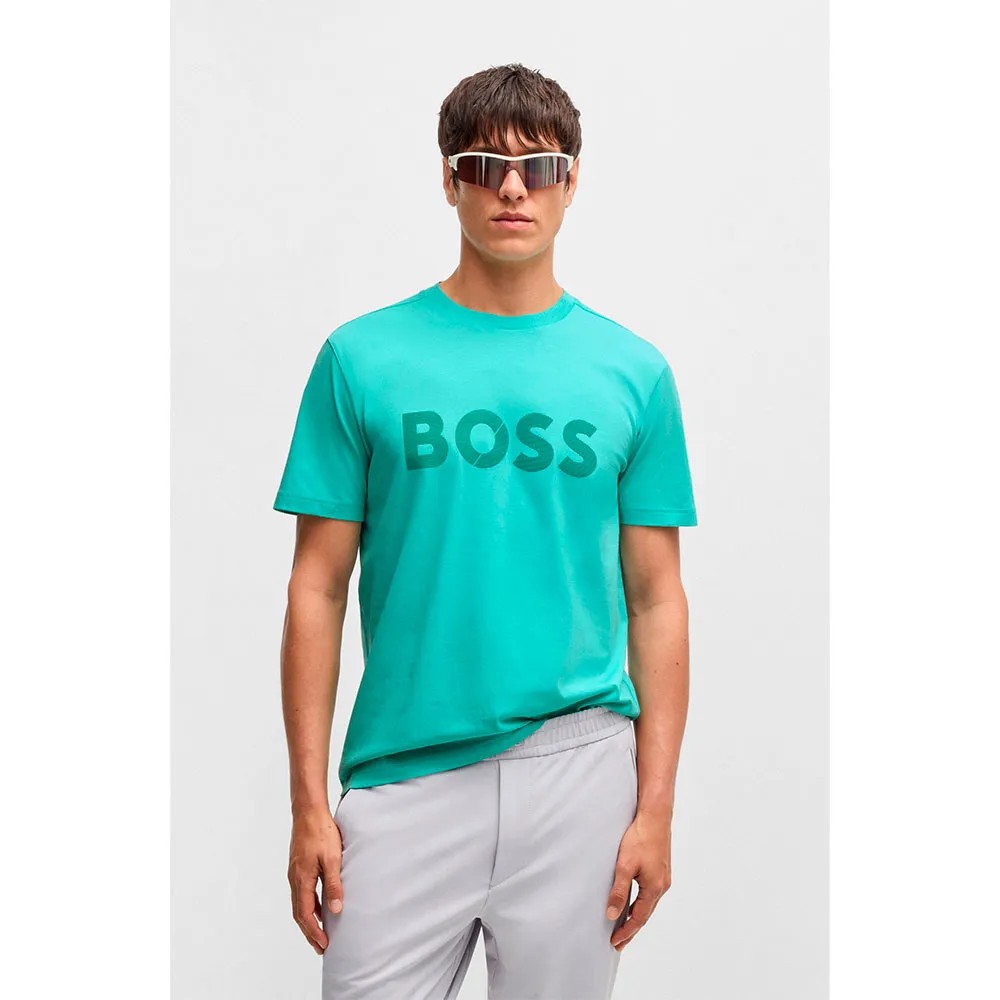 BOSS Tape Logo Short Slee T恤 舒適 經典 百搭 男款 正品歐洲代購 [141694223]