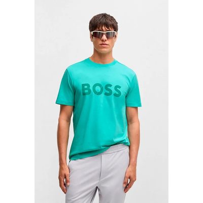 BOSS Tape Logo Short Slee T恤 舒適 經典 百搭 男款 正品歐洲代購 [141694223]