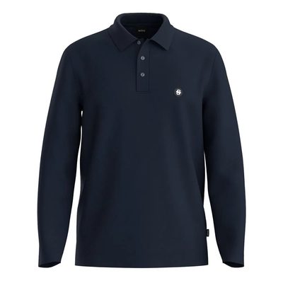 BOSS Paley Long Sleeve POLO衫 舒適 透氣 有領 休閒 正品歐洲代購 [142186238]