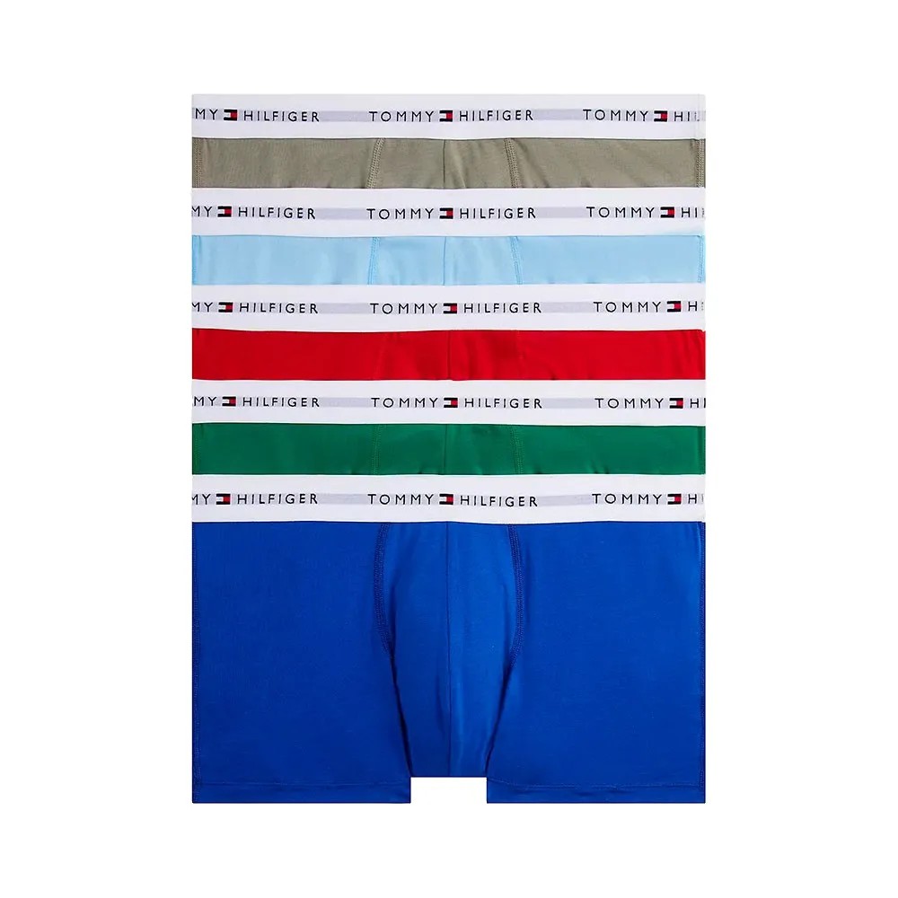 TOMMY HILFIGER 5件組 四角褲 透氣 舒適 男內褲 平口褲 正品歐洲代購 [142276878]