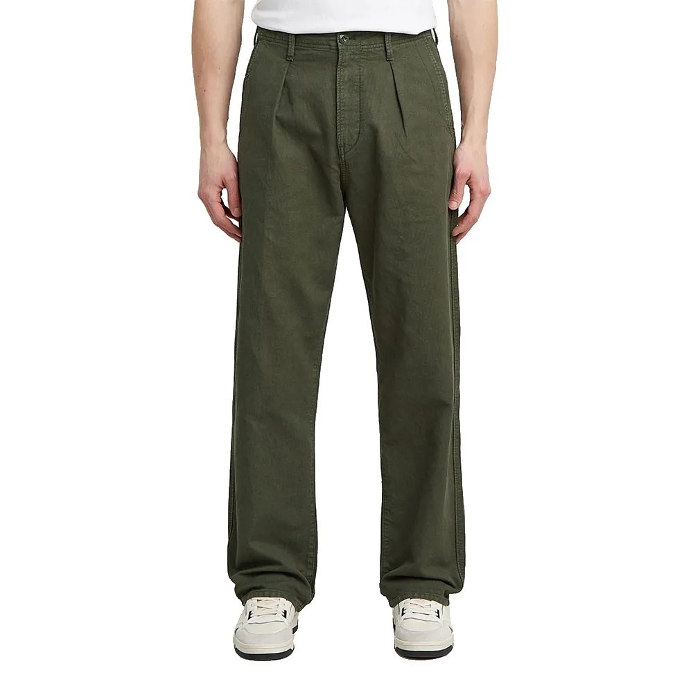 G-STAR RAW Star Pleated Relaxed 長褲 棉麻混紡 正品歐洲代購 [142295887]