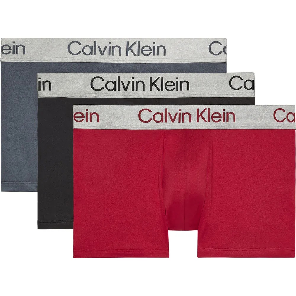 CALVIN 3件組 Klein 四角褲 吸濕排汗 四向彈性 男內褲 平口褲 正品歐洲代購 [142321350]
