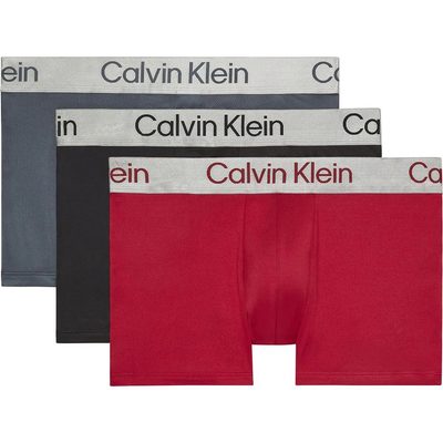 CALVIN 3件組 Klein 四角褲 吸濕排汗 四向彈性 男內褲 平口褲 正品歐洲代購 [142321350]