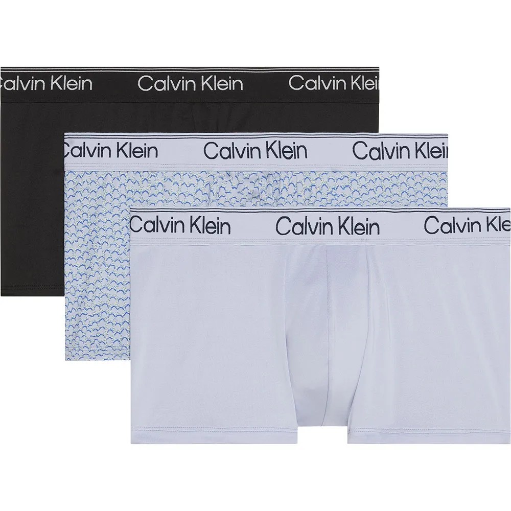 CALVIN 3件組 Klein 四角褲 舒適 吸濕排汗 男內褲 平口褲 正品歐洲代購 [142321373]