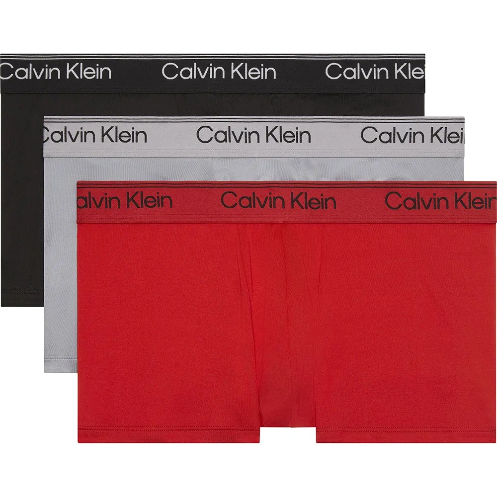 CALVIN 3件組 Klein 四角褲 舒適 吸濕排汗 男內褲 平口褲 正品歐洲代購 [142321374]