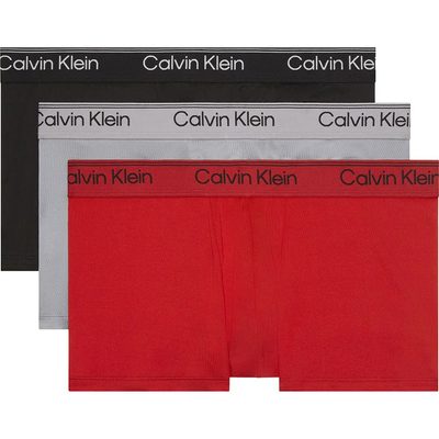 CALVIN 3件組 Klein 四角褲 舒適 吸濕排汗 男內褲 平口褲 正品歐洲代購 [142321374]
