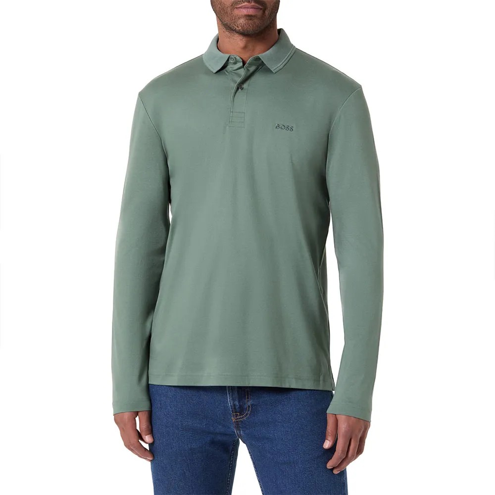 BOSS Pirol Long Sleeve POLO衫 長袖 舒適 有領 休閒 正品歐洲代購 [142397981]