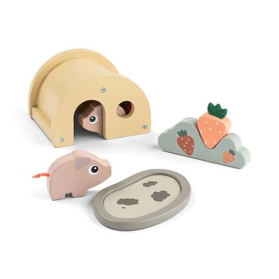 DONE BY DEER Deer Tiny Farm Pigee Game Set 嬰兒玩具 正品代購