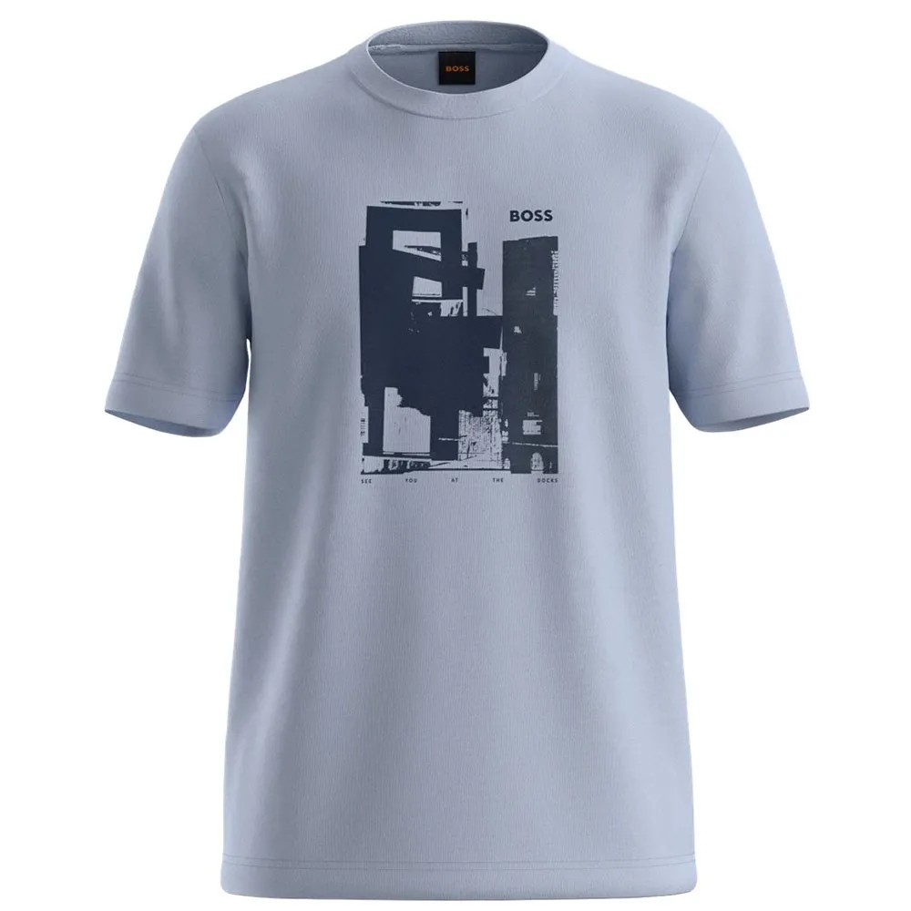 BOSS Imprint Short Sleeve T恤 透氣 舒適 經典 男款 正品歐洲代購 [142529243]
