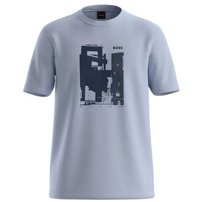 BOSS Imprint Short Sleeve T恤 透氣 舒適 經典 男款 正品歐洲代購 [142529243]