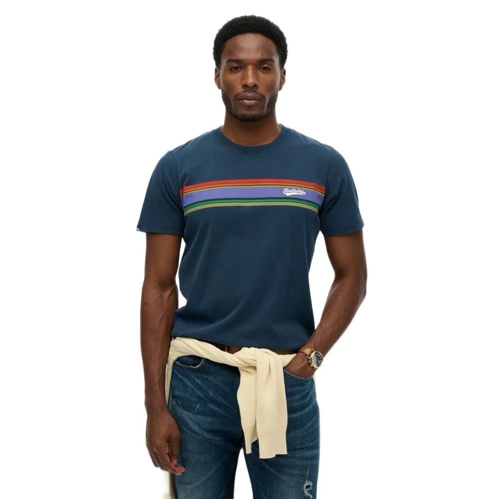 SUPERDRY Outdoor Stripe Logo T恤 耐磨 有機棉 正品歐洲代購 [142686893]