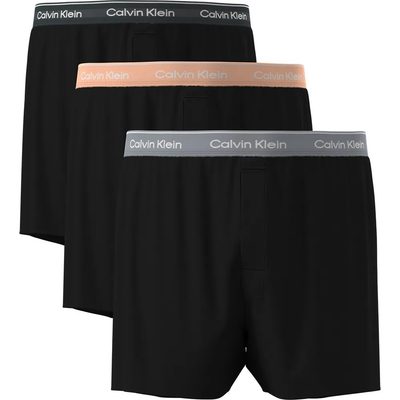 CALVIN 3件組 Klein 四角褲 舒適 吸濕排汗 男內褲 平口褲 正品歐洲代購 [142753781]