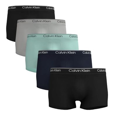 CALVIN 5件組 Klein 四角褲 舒適 彈性 無縫 男內褲 平口褲 正品歐洲代購 [142753816]