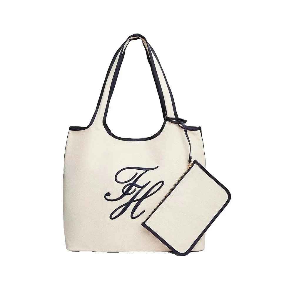 TOMMY HILFIGER Summer Canvas Tote B 輕量 舒適 正品歐洲代購 [142758264]