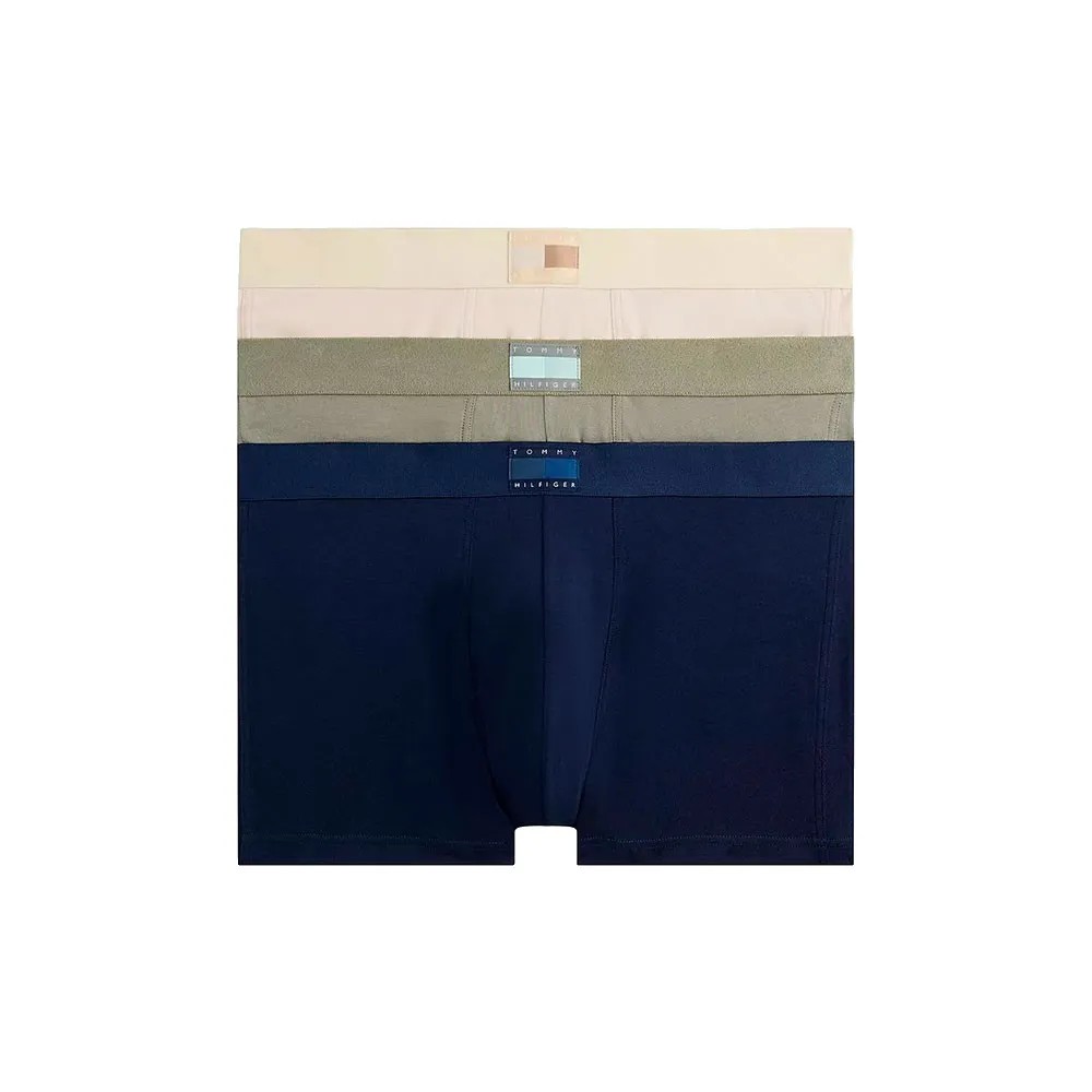 TOMMY HILFIGER 3件組 四角褲 舒適 棉質 男內褲 平口褲 正品歐洲代購 [142758347]