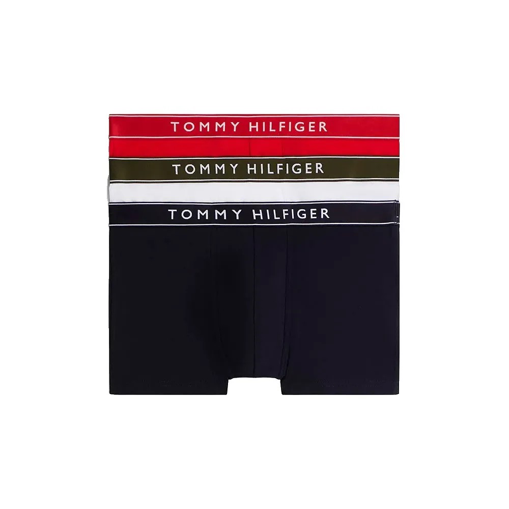 TOMMY HILFIGER 3件組 四角褲 舒適 彈性貼合 男內褲 平口褲 正品歐洲代購 [142758416]