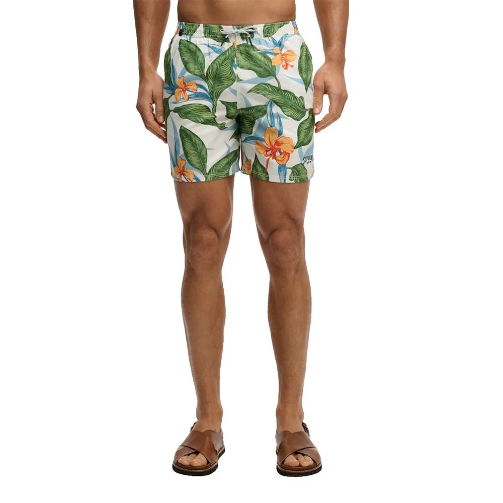 SUPERDRY Hawaiian Print 16 Sw 短褲 寬鬆版型 正品歐洲代購 [142784885]