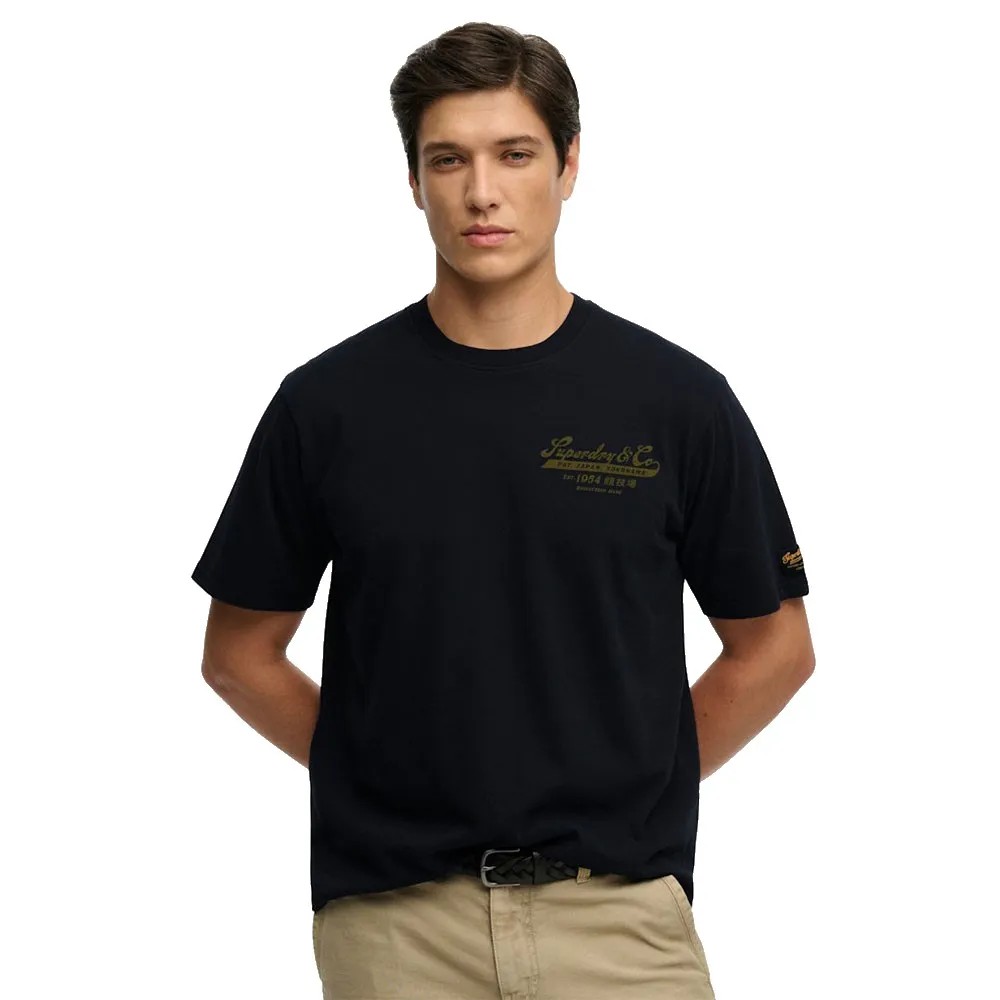 SUPERDRY Heritage Biker Loose T恤 耐磨 有機棉 正品歐洲代購 [142784893]