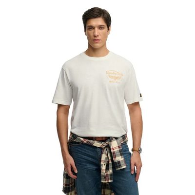 SUPERDRY Heritage Biker Loose T恤 耐磨 有機棉 正品歐洲代購 [142784895]