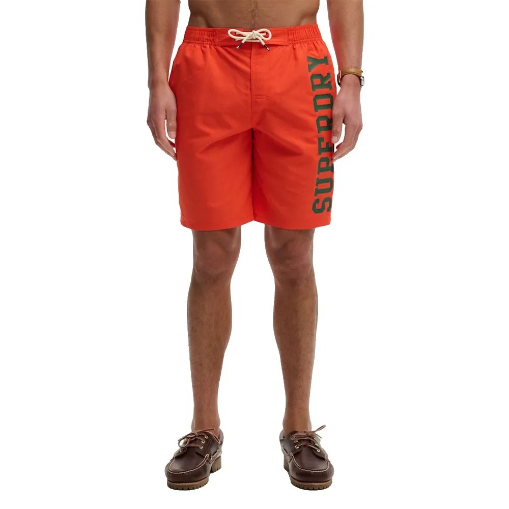 SUPERDRY Logo 19 Swimming 短褲 環保再生 寬鬆版型 正品歐洲代購 [142784937]