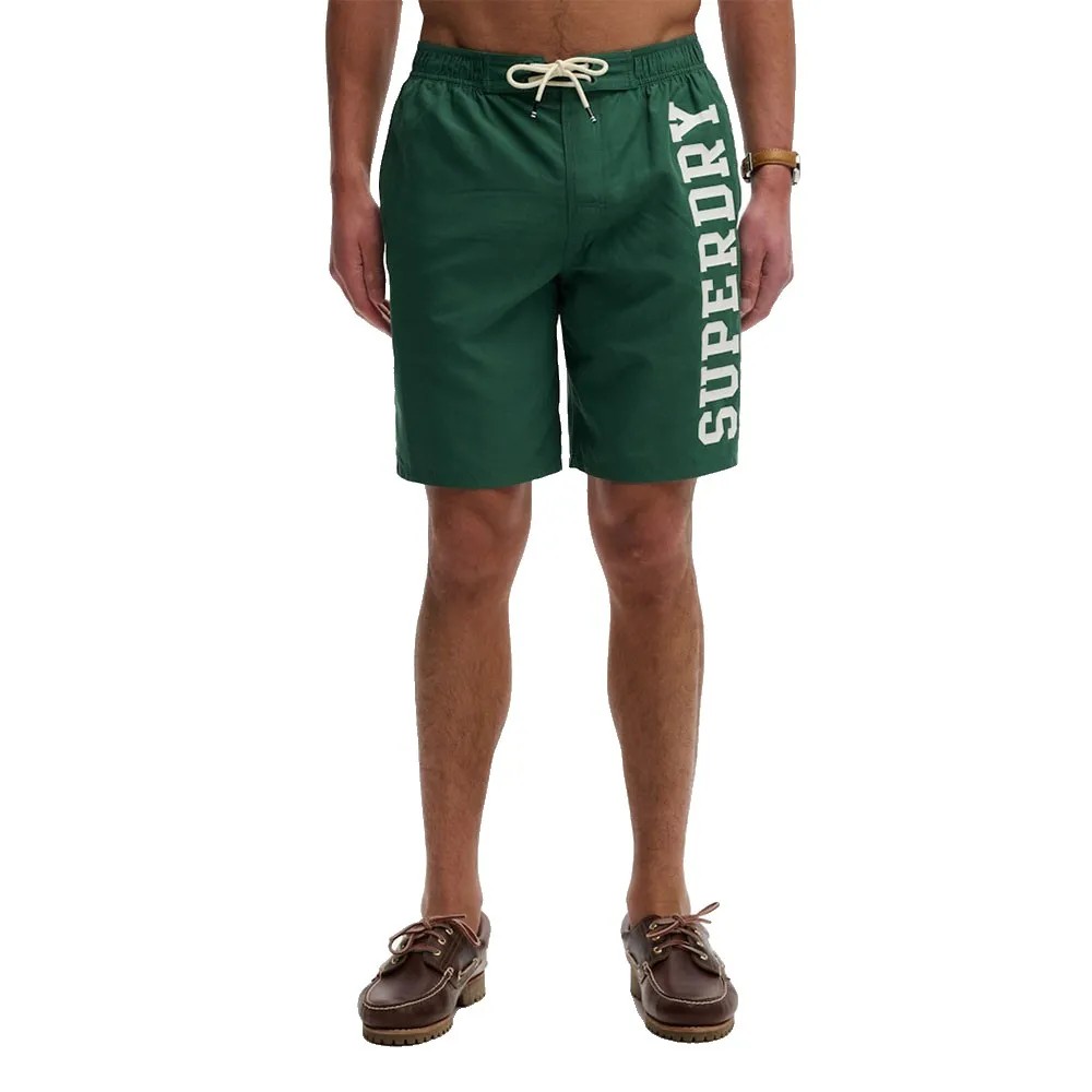 SUPERDRY Logo 19 Swimming 短褲 環保再生 寬鬆剪裁 正品歐洲代購 [142784938]