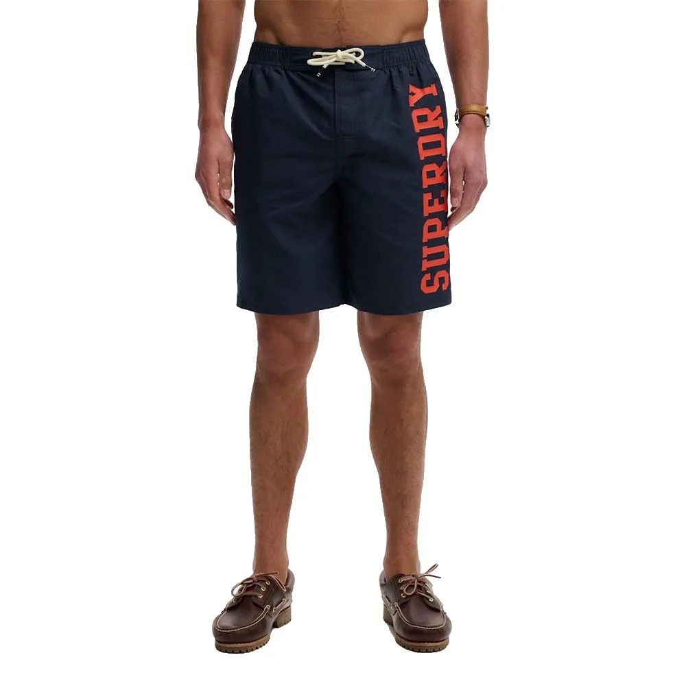 SUPERDRY Logo 19 Swimming 短褲 環保再生 寬鬆版型 正品歐洲代購 [142784939]